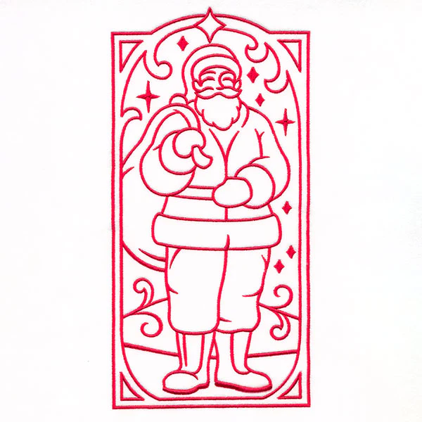 Art Deco Christmas - Santa Panel - Image 10