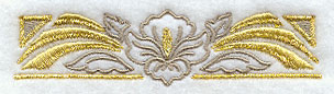 Art Deco Floral Border - Image 3
