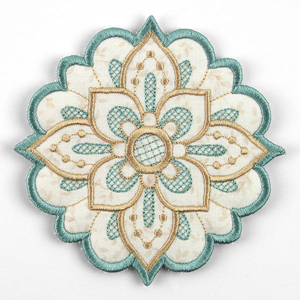 Art Deco Flower Trivet (In-the-Hoop) - Image 5