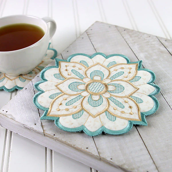 Art Deco Flower Trivet (In-the-Hoop) - Image 6