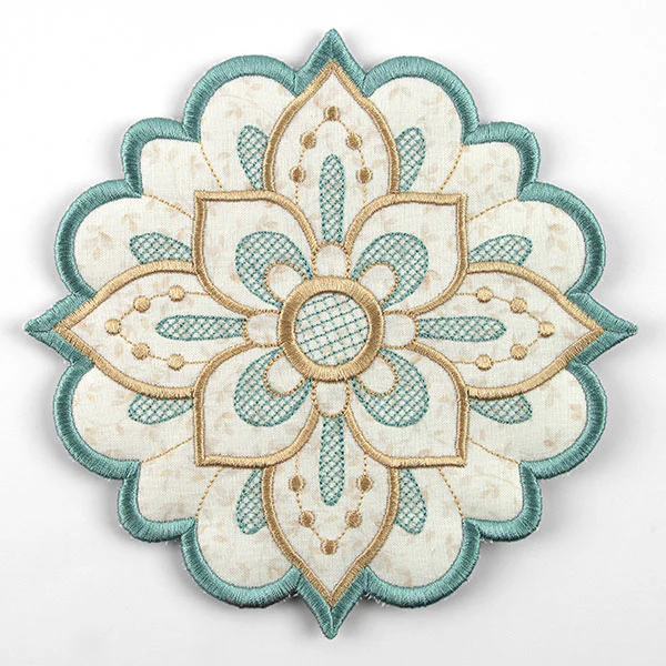 Art Deco Flower Trivet (In-the-Hoop) - Image 7