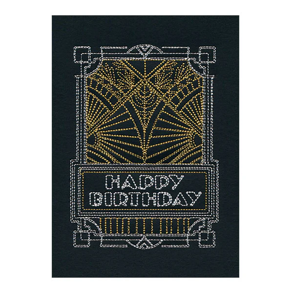 Art Deco Happy Birthday (Cardstock) - Image 5