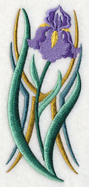 Art Deco Iris - Vertical Border - Image 4