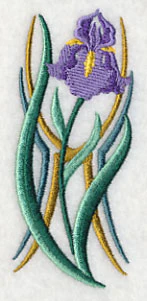 Art Deco Iris - Vertical Border - Image 5