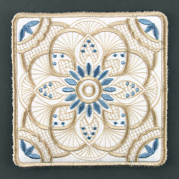 Art Deco Kaleidoscope Trivet (In-the-Hoop) - Image 3