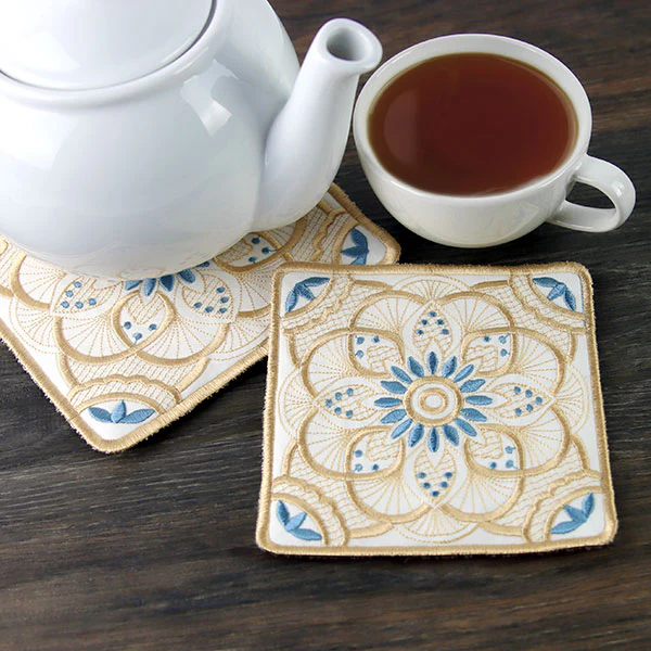 Art Deco Kaleidoscope Trivet (In-the-Hoop) - Image 4