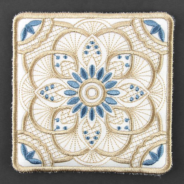 Art Deco Kaleidoscope Trivet (In-the-Hoop) - Image 5