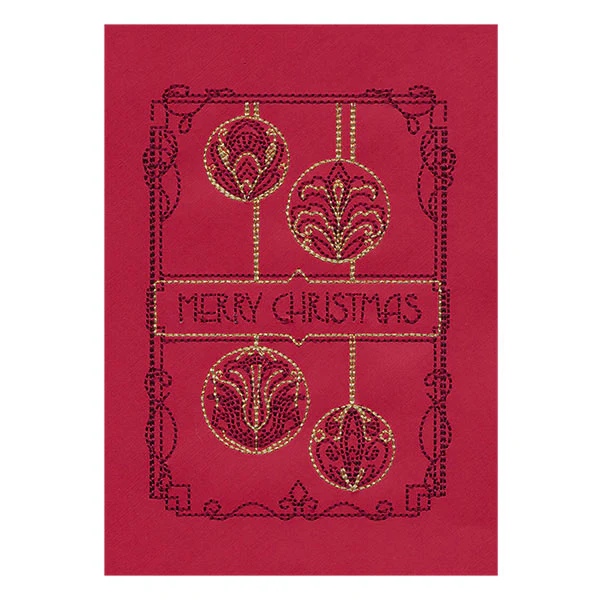 Art Deco Merry Christmas Ornaments (Cardstock) - Image 2