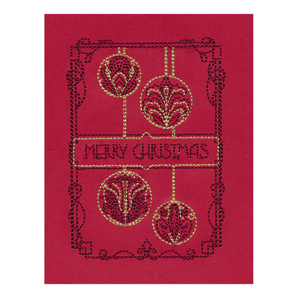 Art Deco Merry Christmas Ornaments (Cardstock) - Image 3
