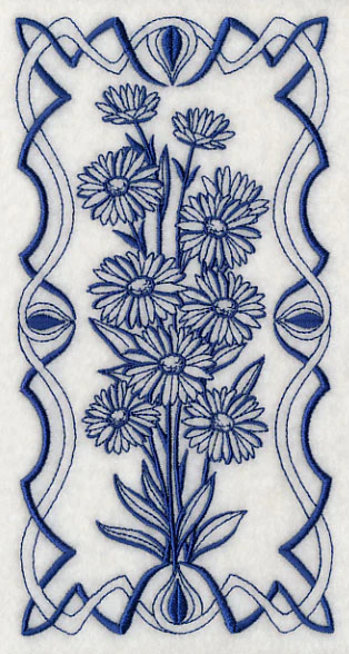 Art Nouveau Aster (Bluework) - Image 3