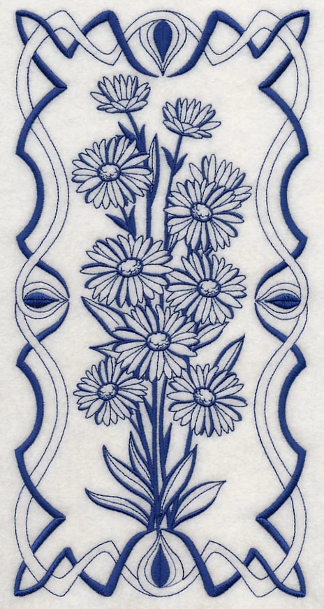 Art Nouveau Aster (Bluework) - Image 5