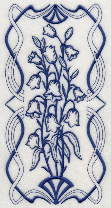 Art Nouveau Bellflower (Bluework) - Image 2