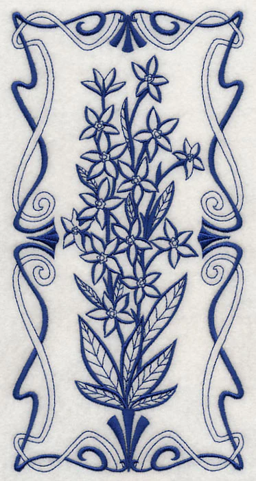 Art Nouveau Blue Star (Bluework) - Image 2