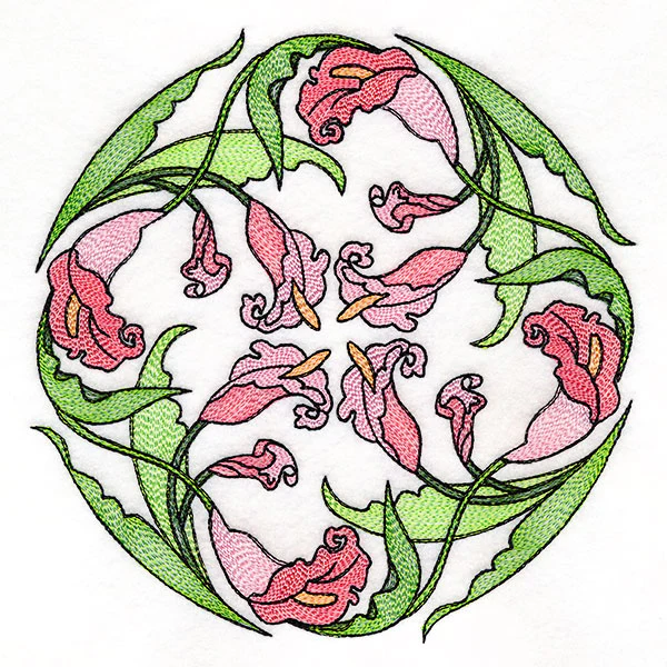 Art Nouveau Calla Lily Circle - Image 3