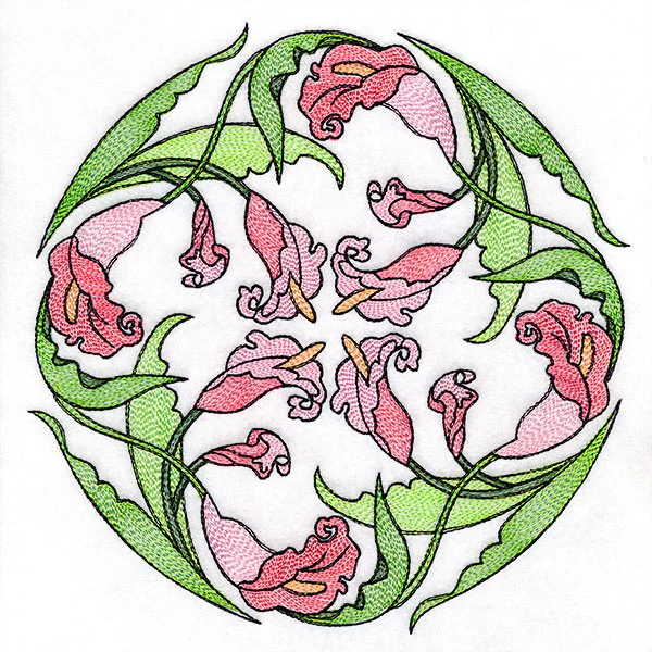 Art Nouveau Calla Lily Circle - Image 4