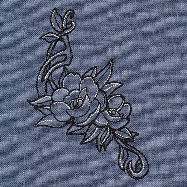 Art Nouveau Flower Spray - Image 2