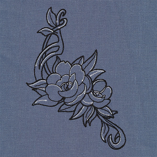 Art Nouveau Flower Spray - Image 4