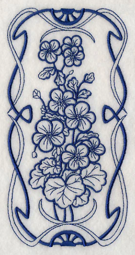 Art Nouveau Geranium (Bluework) - Image 4