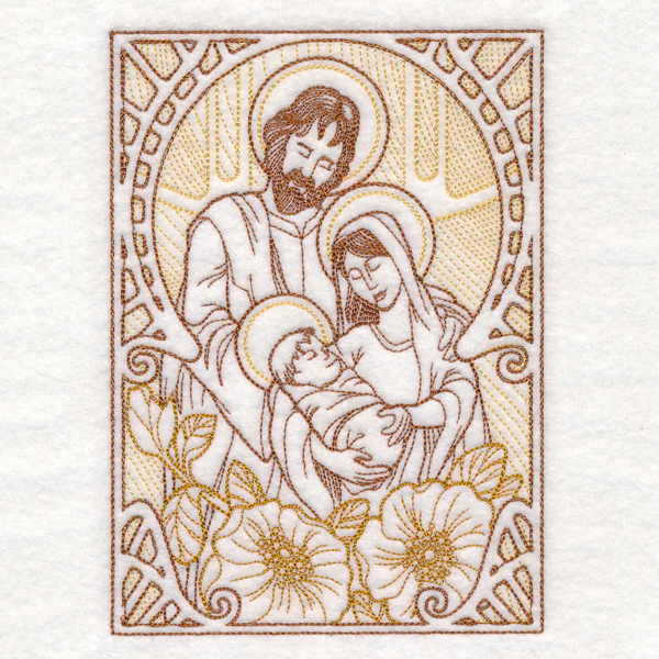 Art Nouveau Gilded Holy Family - Image 3