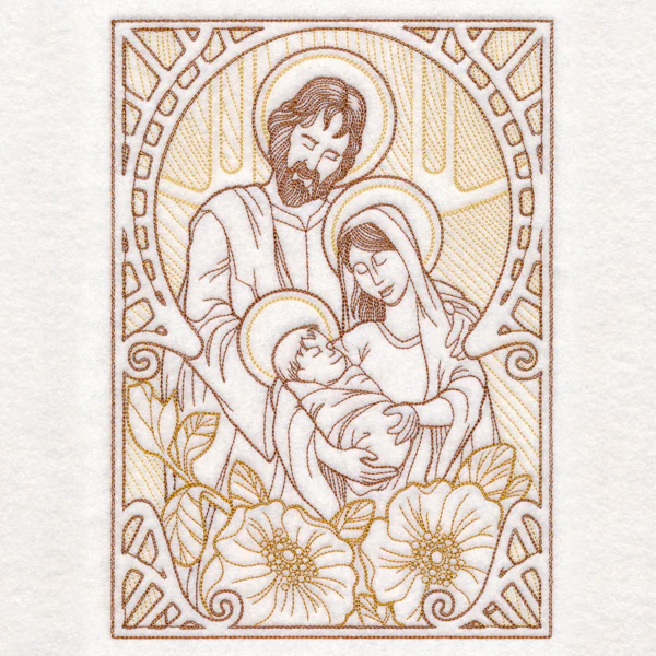 Art Nouveau Gilded Holy Family - Image 4