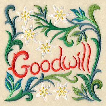 Art Nouveau Goodwill with Star of Bethlehem Flower - Image 4