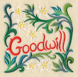 Art Nouveau Goodwill with Star of Bethlehem Flower - Image 5