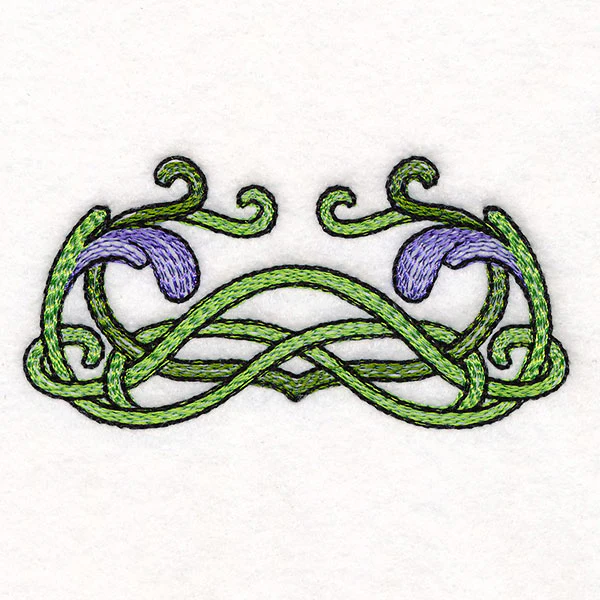 Art Nouveau Iris Border Accent - Image 3