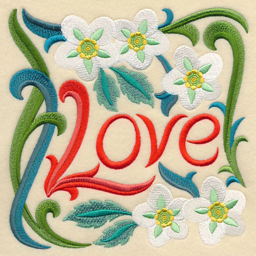 Art Nouveau Love with Lenten Rose - Image 2