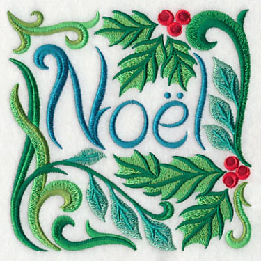 Art Nouveau Noel with Holly - Image 4