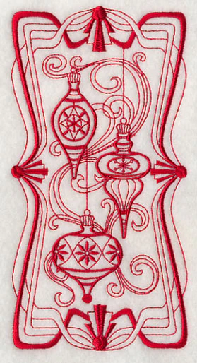 Art Nouveau Ornaments (Redwork) - Image 4