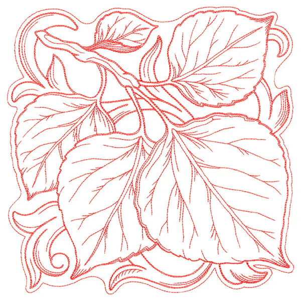 Aspen Leaves in Autumn Square - Image 9