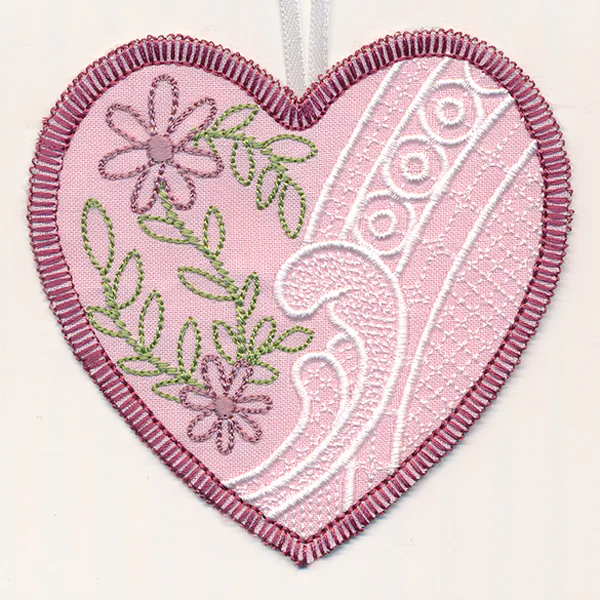 Aster Heart Sachet (In-the-Hoop) - Image 2