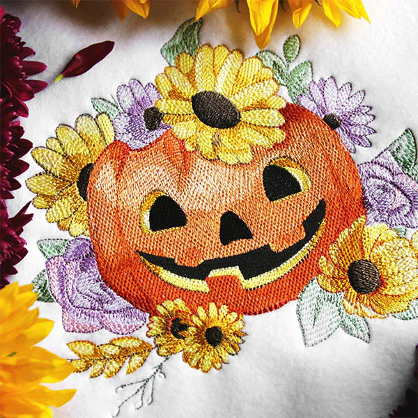 Asters and Black-eyed Susans Jack o' Lantern - Image 8