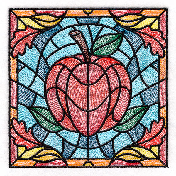 Autumn Accents Stained Glass - Apple - Image 3