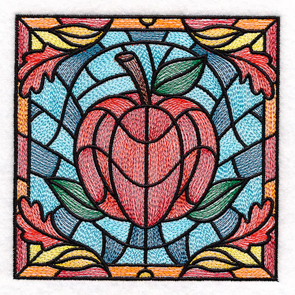 Autumn Accents Stained Glass - Apple - Image 4