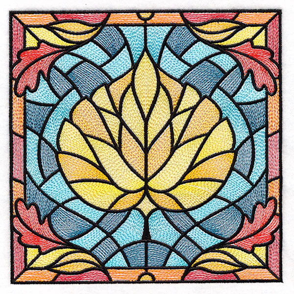 Autumn Accents Stained Glass - Aspen Leaf - Image 3