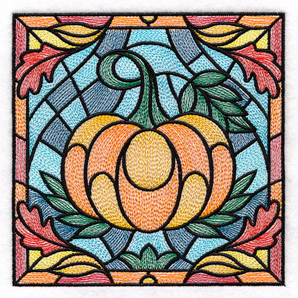 Autumn Accents Stained Glass - Pumpkin - Image 3