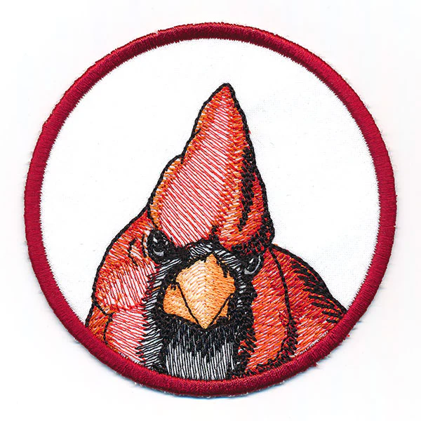 Autumn Animals Coasters - Cardinal (In-the-Hoop) - Image 2