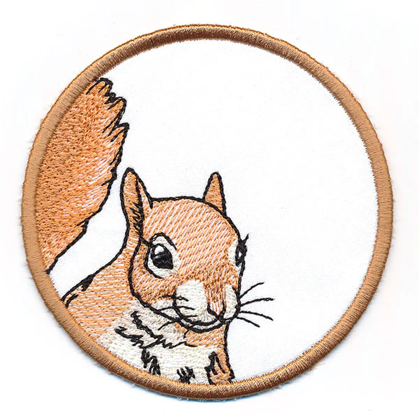 Autumn Animals Coasters - Squirrel (In-the-Hoop) - Image 2