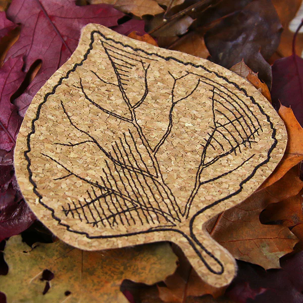 Autumn Aspen Leaf Coaster (In-the-Hoop) - Image 5