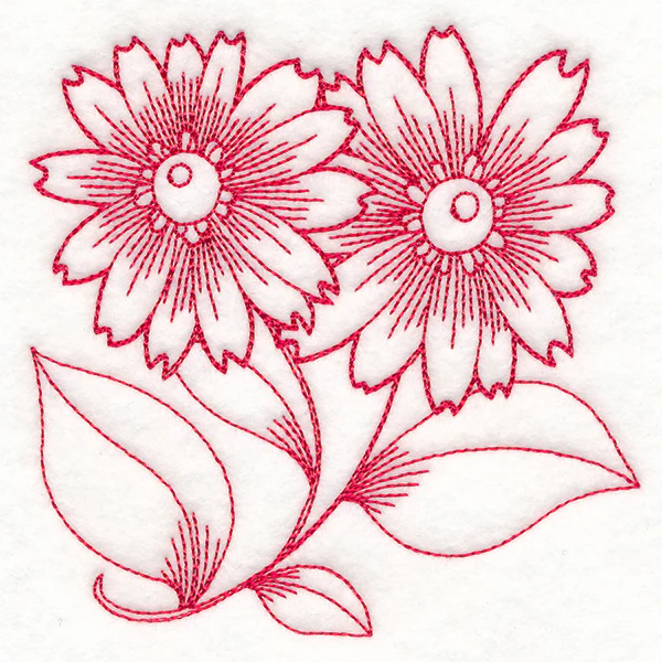Autumn Bounty Quilting Square - Asters (Double Run) - Image 5