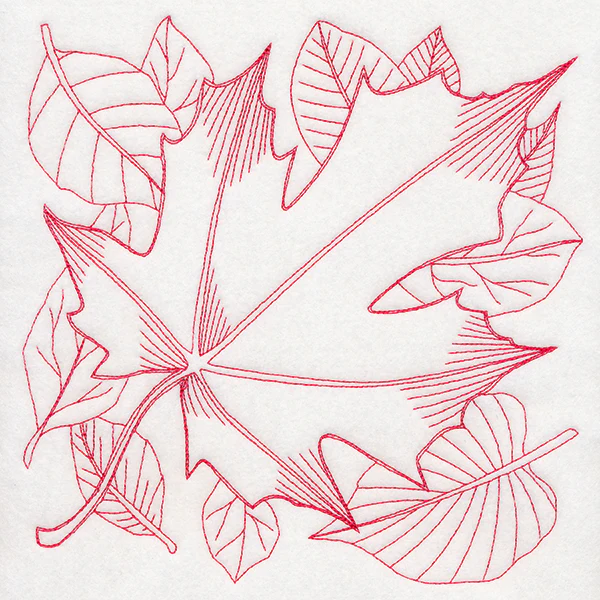 Autumn Bounty Quilting Square - Maple Leaf (Double Run) - Image 6