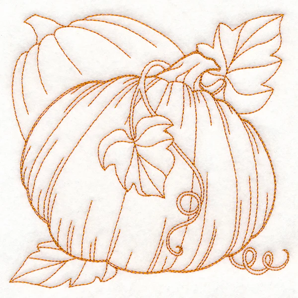 Autumn Bounty Quilting Square - Pumpkins (Double Run) - Image 4