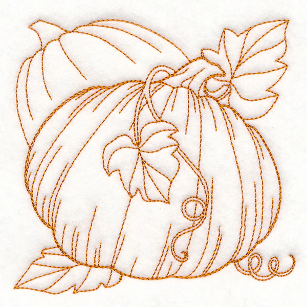 Autumn Bounty Quilting Square - Pumpkins (Double Run) - Image 5
