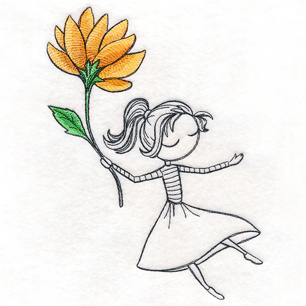 Autumn Breeze Beauty with Flower - Image 4