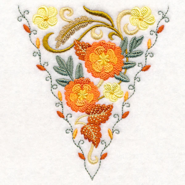 Autumn Bunting - Flowers and Wheat - Image 3