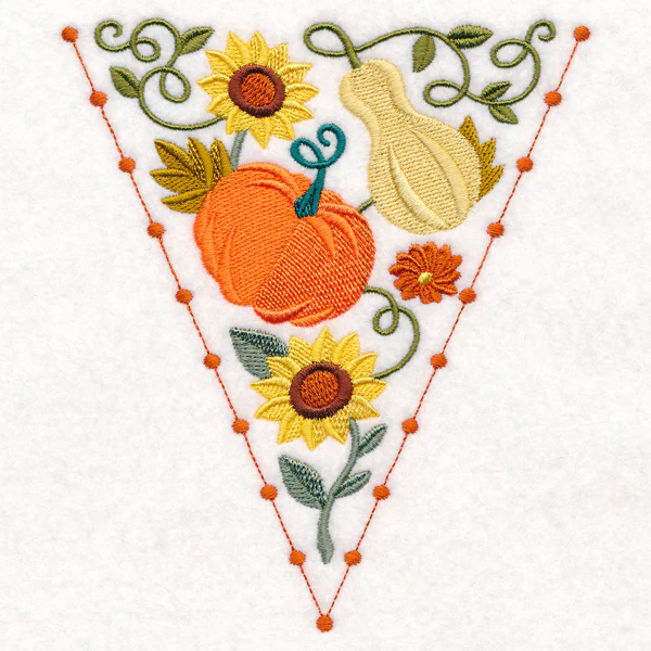 Autumn Bunting - Pumpkin and Gourd - Image 2
