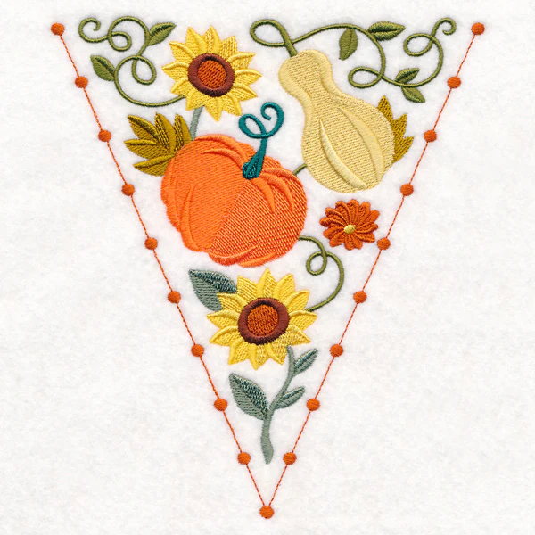 Autumn Bunting - Pumpkin and Gourd - Image 4