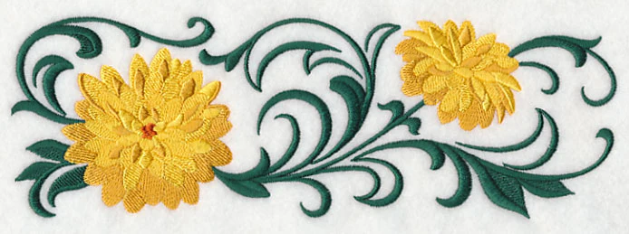 Autumn Chrysanthemum Border - Image 2