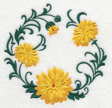 Autumn Chrysanthemum Wreath - Image 4